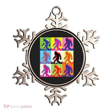 Retro Bigfoot , Funny Pop Art Bigfoot Ornament