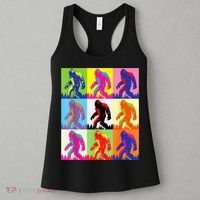 Retro Bigfoot , Funny Pop Art Bigfoot Women's Tank Top thumb 3