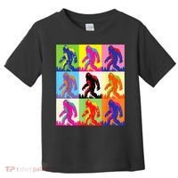Retro Bigfoot , Funny Pop Art Bigfoot Toddler T-Shirt thumb 0