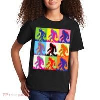 Retro Bigfoot , Funny Pop Art Bigfoot Kids T-Shirt thumb 2