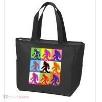 Retro Bigfoot , Funny Pop Art Bigfoot Tote Bag thumb 3