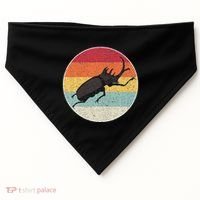 Rhinoceros Beetle Fighting Beetle Kabutomushi USA-Made Doggie Bandana thumb 0