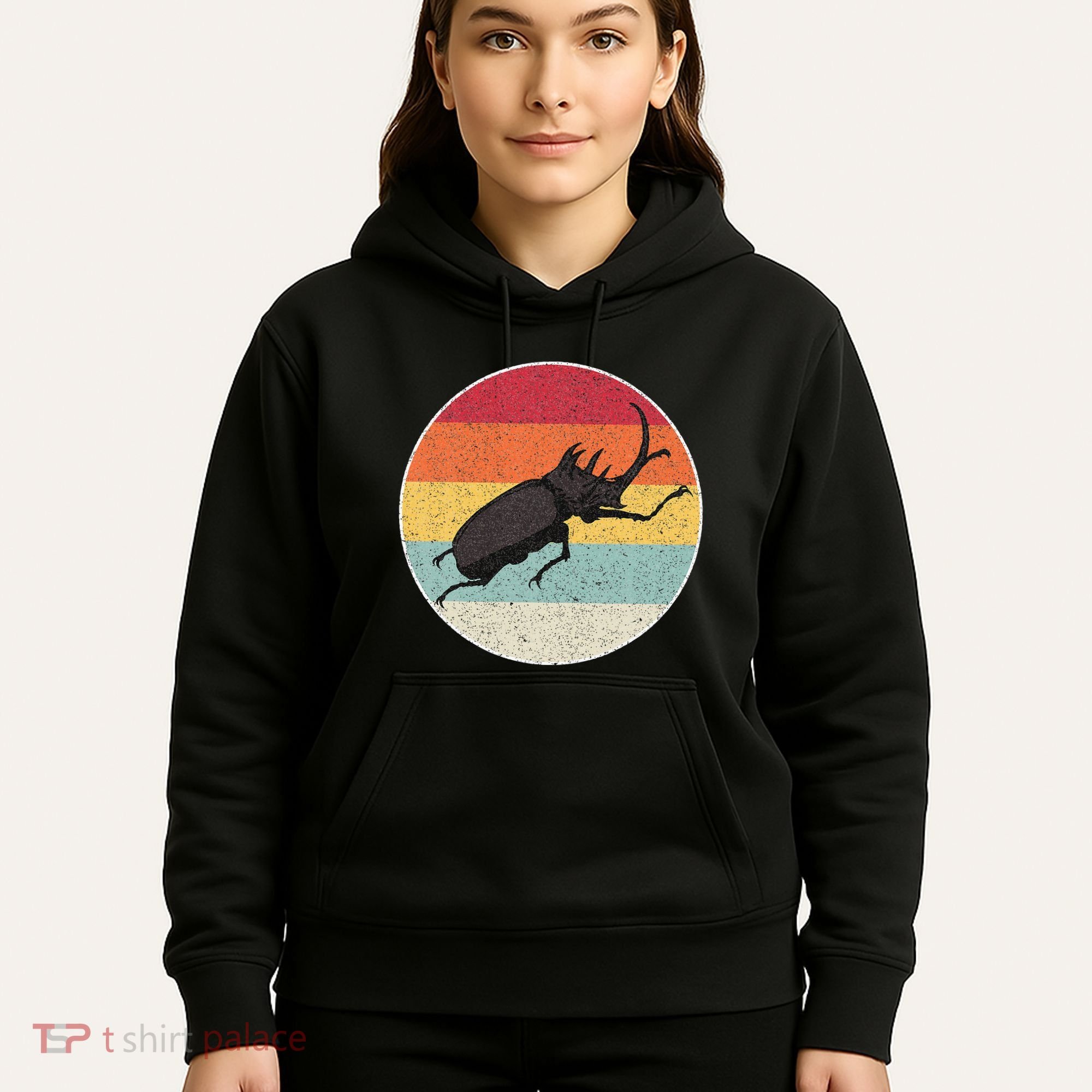 Rhinoceros Beetle Fighting Beetle Kabutomushi Hoodie