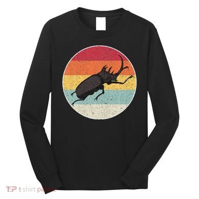 Rhinoceros Beetle Fighting Beetle Kabutomushi Long Sleeve Shirt