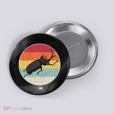 Rhinoceros Beetle Fighting Beetle Kabutomushi Button