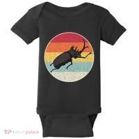 Rhinoceros Beetle Fighting Beetle Kabutomushi Baby Bodysuit thumb 0