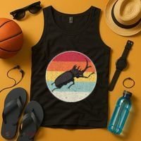 Rhinoceros Beetle Fighting Beetle Kabutomushi Tank Top thumb 4