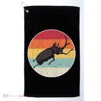 Rhinoceros Beetle Fighting Beetle Kabutomushi Golf Towel thumb 0