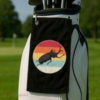 Rhinoceros Beetle Fighting Beetle Kabutomushi Golf Towel thumb 2