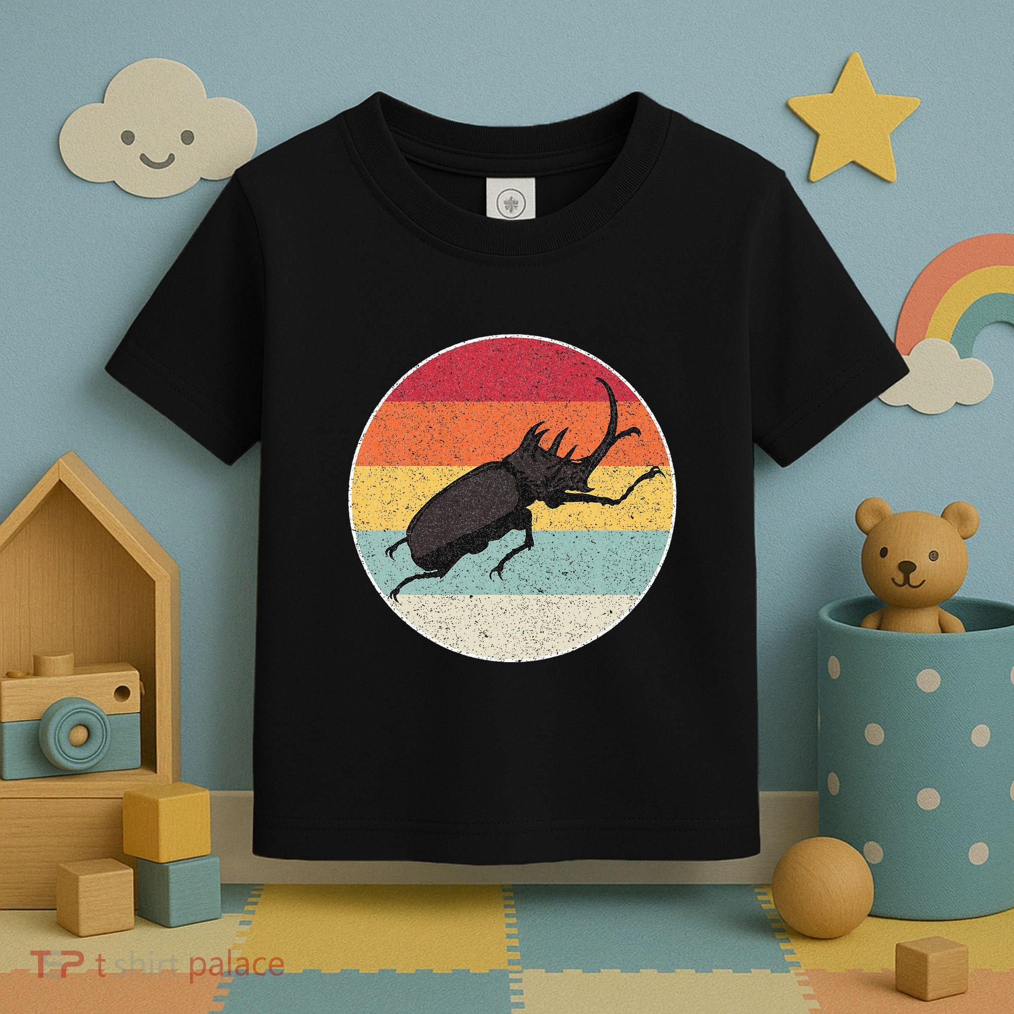 Rhinoceros Beetle Fighting Beetle Kabutomushi Toddler T-Shirt