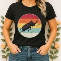 Rhinoceros Beetle Fighting Beetle Kabutomushi Women's T-Shirt thumb 2