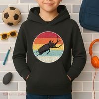 Rhinoceros Beetle Fighting Beetle Kabutomushi Kids Hoodie thumb 2