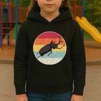 Rhinoceros Beetle Fighting Beetle Kabutomushi Kids Hoodie thumb 3