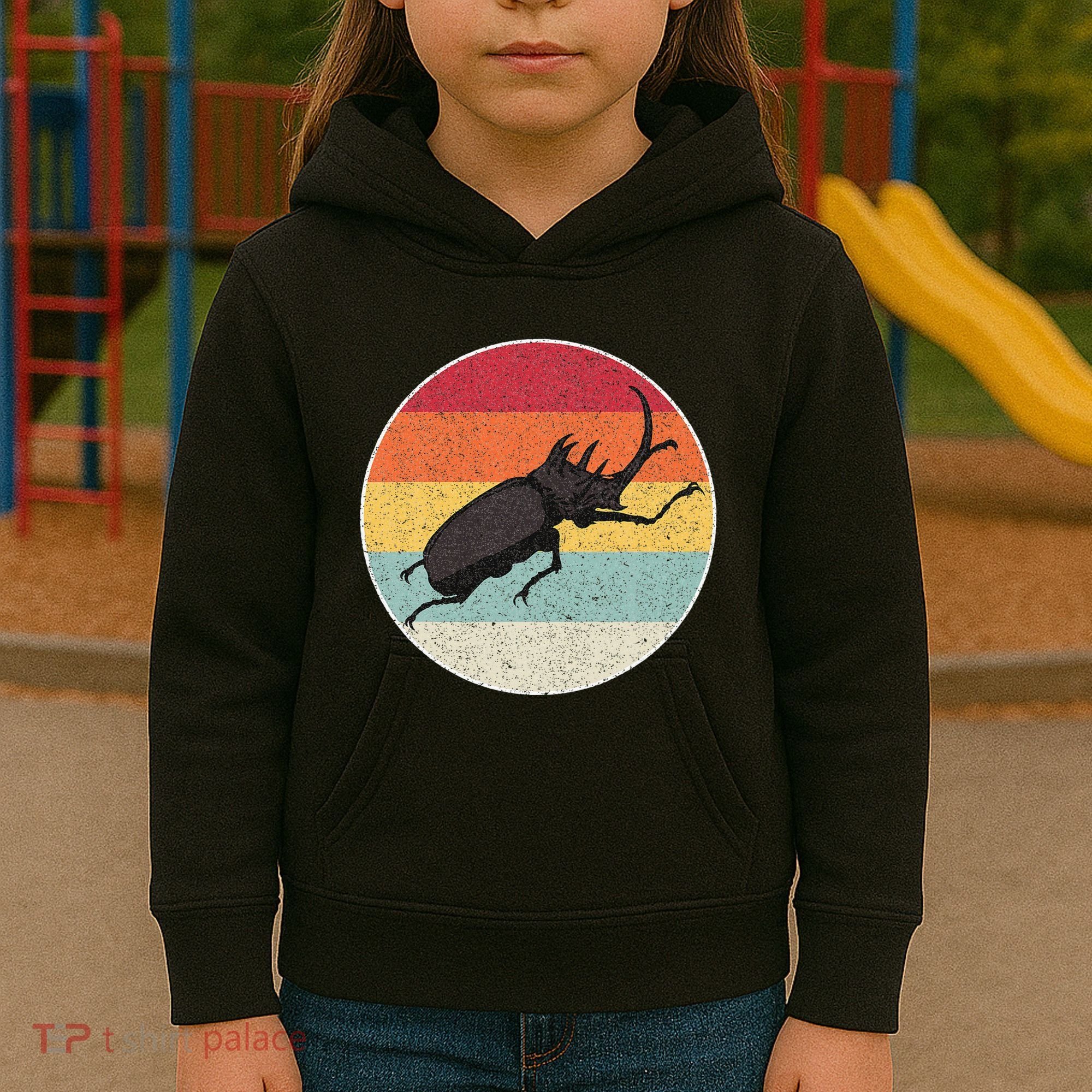 Rhinoceros Beetle Fighting Beetle Kabutomushi Kids Hoodie