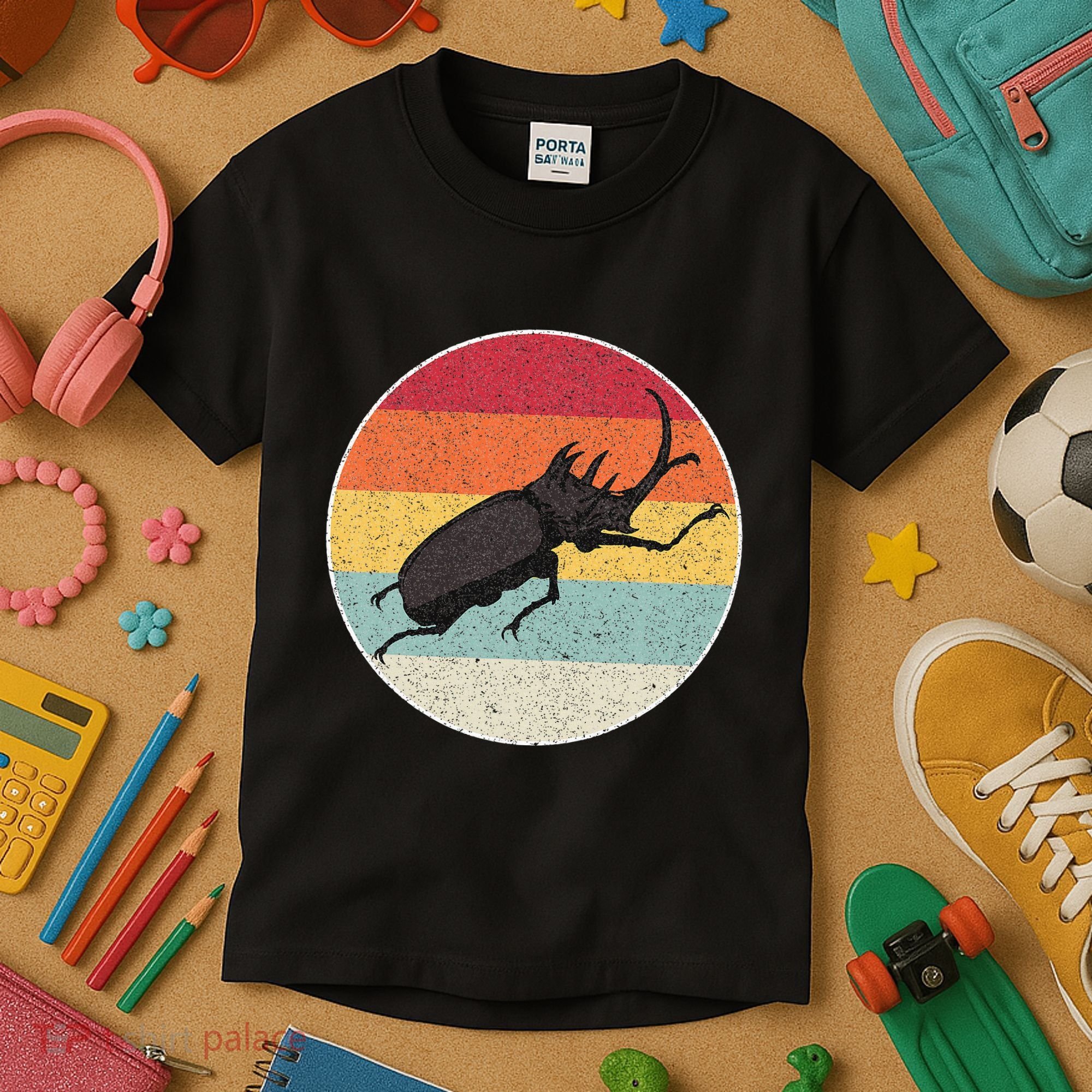 Rhinoceros Beetle Fighting Beetle Kabutomushi Kids T-Shirt