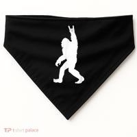 Retro Bigfoot , Funny Rock And Roll Bigfoot USA-Made Doggie Bandana thumb 0