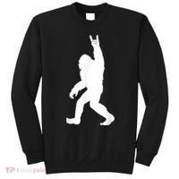 Retro Bigfoot , Funny Rock And Roll Bigfoot Sweatshirt thumb 0