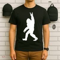 Retro Bigfoot , Funny Rock And Roll Bigfoot T-Shirt thumb 6