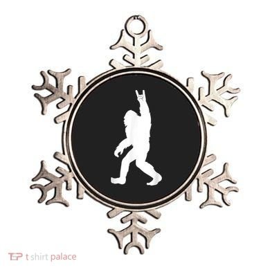 Retro Bigfoot , Funny Rock And Roll Bigfoot Ornament