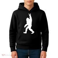 Retro Bigfoot , Funny Rock And Roll Bigfoot Kids Hoodie thumb 4
