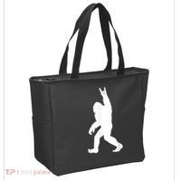 Retro Bigfoot , Funny Rock And Roll Bigfoot Tote Bag thumb 2
