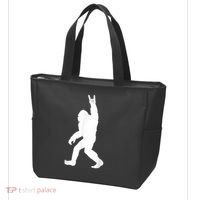 Retro Bigfoot , Funny Rock And Roll Bigfoot Tote Bag thumb 3