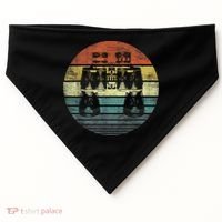 Retro Binoculars Funny Birdwatching Birding Birder USA-Made Doggie Bandana thumb 0
