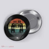 Retro Binoculars Funny Birdwatching Birding Birder Button thumb 0
