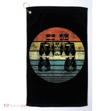 Retro Binoculars Funny Birdwatching Birding Birder Golf Towel