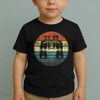 Retro Binoculars Funny Birdwatching Birding Birder Toddler T-Shirt thumb 2