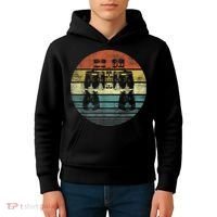 Retro Binoculars Funny Birdwatching Birding Birder Kids Hoodie thumb 4