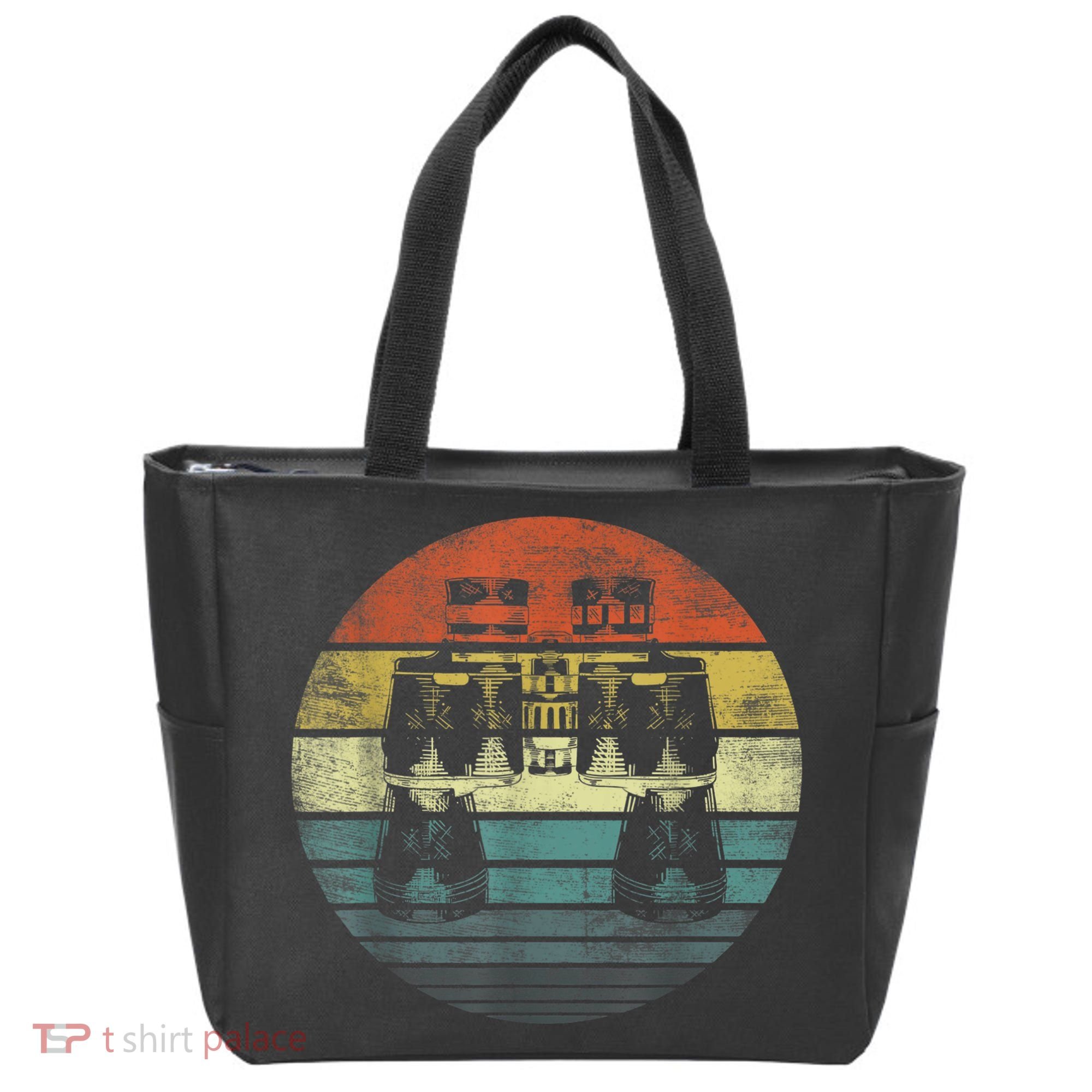 Retro Binoculars Funny Birdwatching Birding Birder Tote Bag