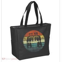 Retro Binoculars Funny Birdwatching Birding Birder Tote Bag thumb 2