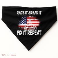 Race Break Fix Repeat Go Kart Cart Racer Gokart Racing Cool Gift USA-Made Doggie Bandana thumb 0