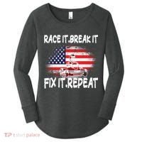 Race Break Fix Repeat Go Kart Cart Racer Gokart Racing Cool Gift Women's Perfect Tri Tunic Long Sleeve Shirt thumb 0