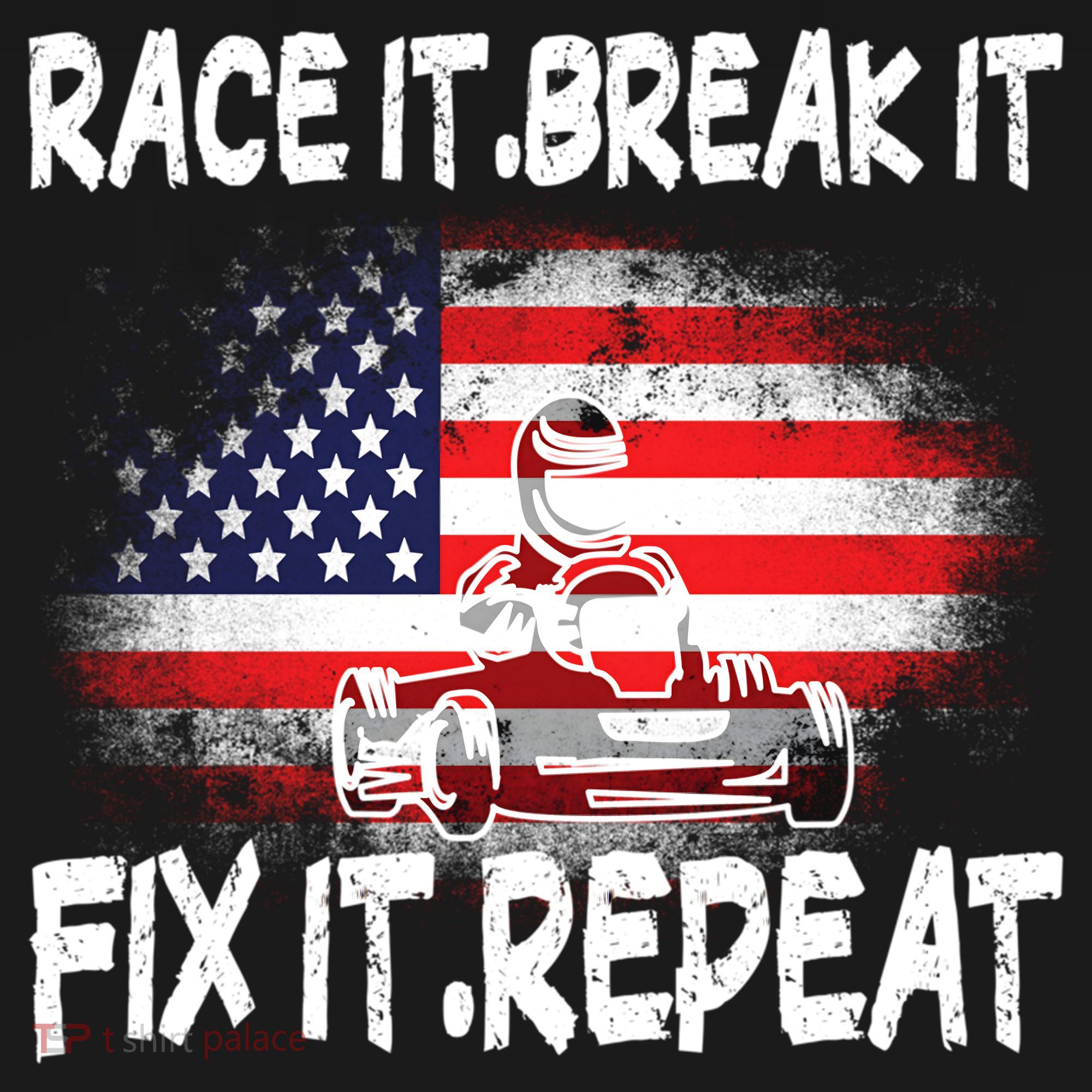 Race Break Fix Repeat Go Kart Cart Racer Gokart Racing Cool Gift Women's Hoodie