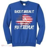Race Break Fix Repeat Go Kart Cart Racer Gokart Racing Cool Gift Sweatshirt thumb 0