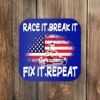 Race Break Fix Repeat Go Kart Cart Racer Gokart Racing Cool Gift Coaster thumb 0