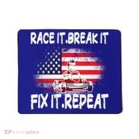 Race Break Fix Repeat Go Kart Cart Racer Gokart Racing Cool Gift Mousepad thumb 0