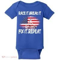 Race Break Fix Repeat Go Kart Cart Racer Gokart Racing Cool Gift Baby Bodysuit thumb 0