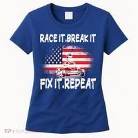 Race Break Fix Repeat Go Kart Cart Racer Gokart Racing Cool Gift Women's T-Shirt thumb 0
