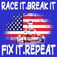 Race Break Fix Repeat Go Kart Cart Racer Gokart Racing Cool Gift Kids Sweatshirt thumb 2