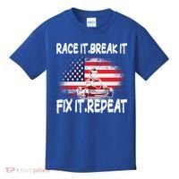 Race Break Fix Repeat Go Kart Cart Racer Gokart Racing Cool Gift Kids T-Shirt thumb 0