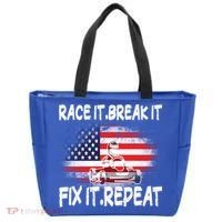 Race Break Fix Repeat Go Kart Cart Racer Gokart Racing Cool Gift Tote Bag thumb 0