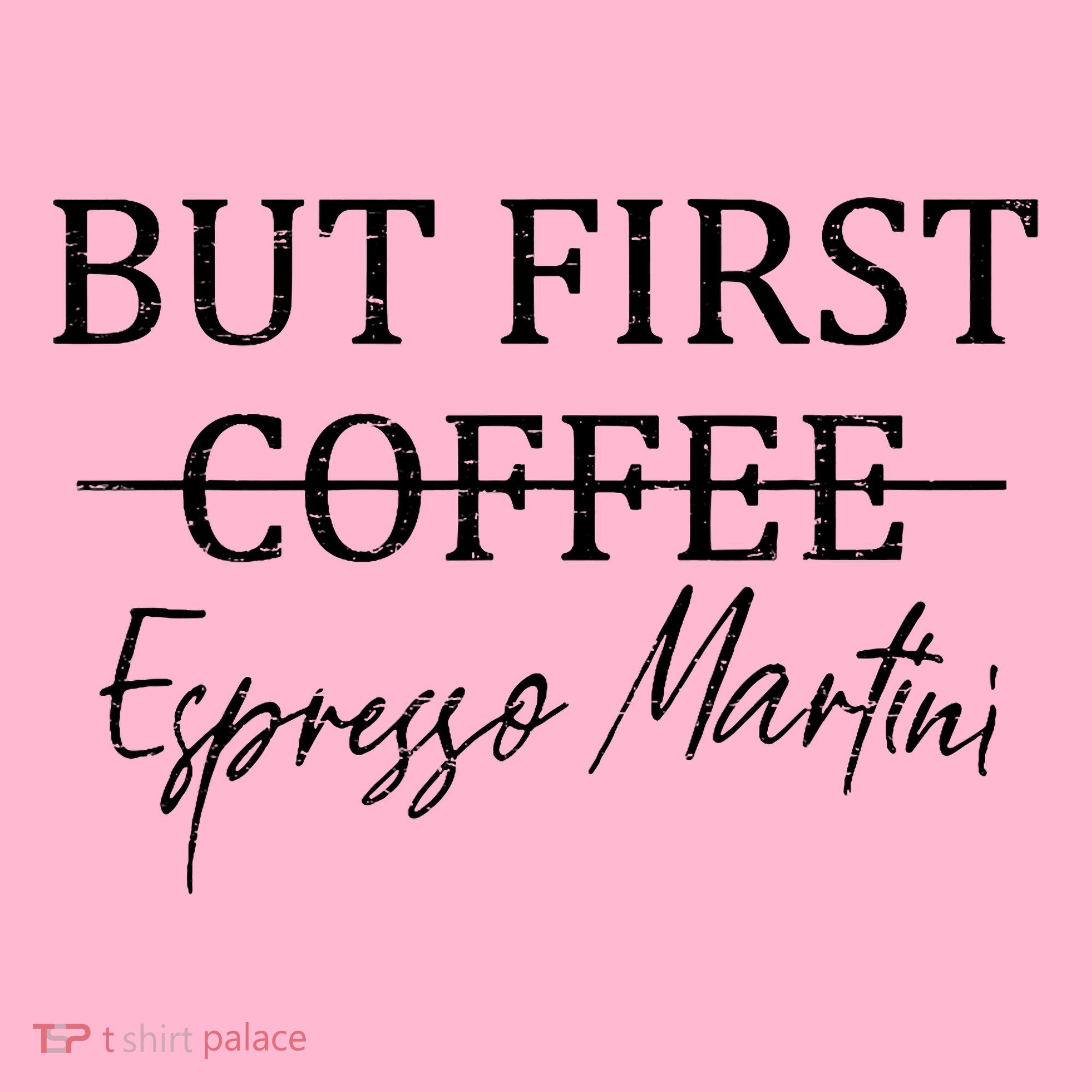 Retro But First Coffee Espresso Martini Funny Drinking Lover Coaster