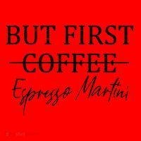 Retro But First Coffee Espresso Martini Funny Drinking Lover Santa Hat thumb 1