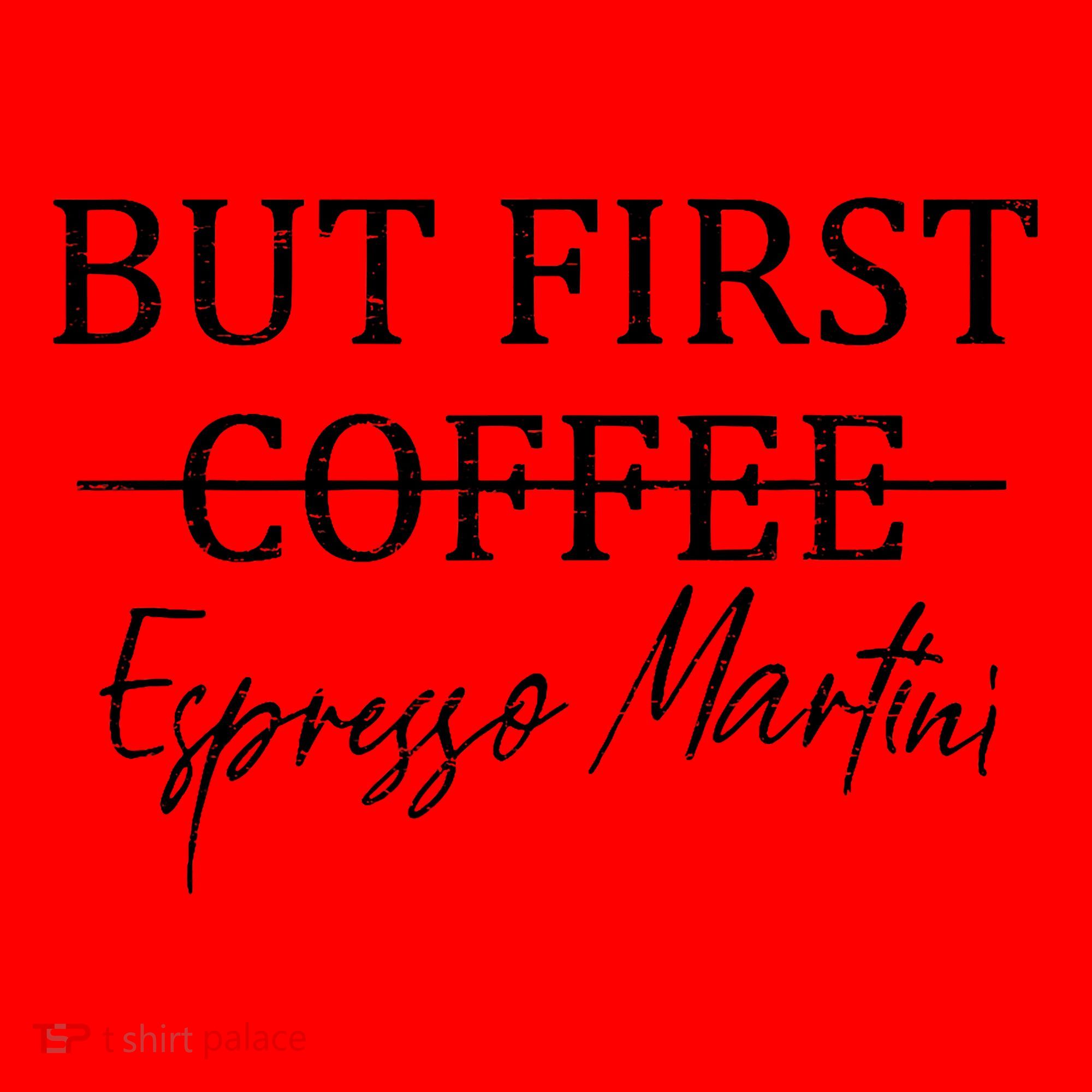 Retro But First Coffee Espresso Martini Funny Drinking Lover Santa Hat