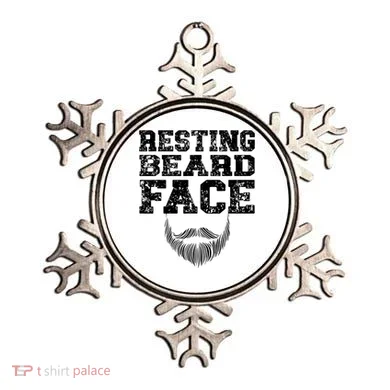 Resting Beard Face Beard Lover Bearded Guy Mustache Ornament