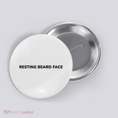 Resting Beard Face Button