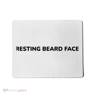 Resting Beard Face Mousepad